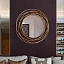Metal Mirror Wall Decor round Metal Wall Mirror for Home Decorative Wall Mirror