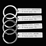 Metal Soft Enamel Drive Safe L Love You Dad Mom Sister Brother Keychain