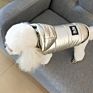 Metallic Color Puppy Costume Silver Pet Cat Jacket