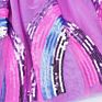 Metallic Rainbow Sequin Unicorn Hearts Navy Blue Girls Pleated Tutu Skirt