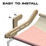 Mewoofun Large Cat Window Hammock Wooden Cat Hanging Hammock