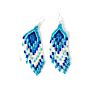 Mexican Chaquira Women Earrings Handmade Beaded in Mexico For
