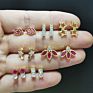 Mexico Jewelry 18K Gold Jewelry Drop Earcuff Earrings Huggie Hoop Earings for Women
