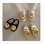 Microterry Fashionable Fluffy Comfortable Happy Face Smiley Face Home Slippers for Women Lady