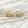 Mingxi Jewelry Womens Small Size Rings with Crystal Gold 18K