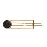 Minimalist Geometric Marble Metal Hair Pins round Rectangle Shape Hair Clips for Women Girls Hair Styling Accessories