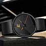 Minimalist Men's Ultra Thin Watches Simple Men Business Stainless Steel Mesh Belt Quartz Watch Relogio Masculino