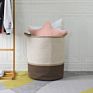 Mixed Color Decorative Tall Laundry Gift Organi Dog Toy Home Decor 100% Cotton Rope Basket Bin with Handle