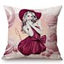 Modern Girl Elegant Lady Pretty Elite Woman Luxury Lifestyle Aesthetics Cotton Linen Sofa Pillow Case Cushion Cover Case