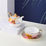 Modern Style Afternoon Tea Set Pot Customize Ceramic Tea Pot Cup Set Bone Teapot Tea for One Set