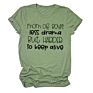 Mom of Boys Less Drama Print Women Shirts Short Sleeve Casual T Shirts and Tops Casual Ladies Shirts