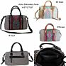 Monogram Aztec Embroidery Purse Striped Tote Bag Duffle Weekender Bag