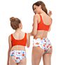 Mother Daughter Swimwear Bikini Bathing Swimming Suit Beachwear Family Matching Mom Kid Clothes