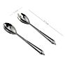 Multifunction Metal Vegetable Fruit Mixing Tools Cuchara Silver Tenedor Long Handle Big Salad Spoon and Fork Set