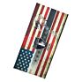 Multifunctional Headwrap Turban Unisex Warm Neck Tube Gaiter Us Star and Stripes Flag Bandana