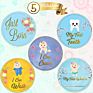 Myway Pregnancy Baby Boy Month 1-12 Monthly Milestone Baby Stickers, Baby Monthly Milestone Stickers