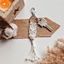 Natural Cotton Boho Keyrings Bag Charm Macrame Key Chain