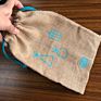Natural Jute Linen Drawstring Packaging Bag Jute Shoes Cloth Jeans Packaging Pouch