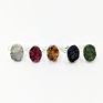 Natural Raw Oval Druzy Stone Open Ring Jewellery Adjustable Gold Plated Gemstone Finger Rings Designs Jewelry for Gift