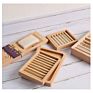 Natural Rectangle Multipurpose Soap Dish Wood Soap Tray Storage Shelf Plate Frame Soap Dish