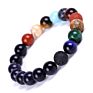 Natural Stone Eight Planets Bead Bracelet Universe Solar System Bracelet for Men Women Jewelry