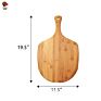 Natural Wood Cutting Board Bamboo Pizza Peel Disposable Pizza Cake Shovel