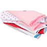 Newborn Style 4 Pieces of Mixed Pure Soft Cotton Small Square Hand Towels Baby Face Towel