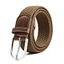 Newest Elastic Stretch Belt Braided Belt Fabric Woven Belt with Pin Buckle