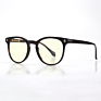 Newest Trend Customizable Lens Dark round Frame Acetate anti Blue Light Blocking Glasses for Men Women