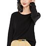 Newest Warm Ribbed Knit Pure Cashmere Soft Women Sweaters
