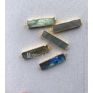 Nm14742 Gold Labradorite Minimalist Necklace Gold Plate Labradorite Bar Necklace Boho Jewelry Natural Stone Pendant Necklace