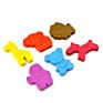 Non-Toxic 5 Colors 3D Creative Funny Shaped Erasable Animal Shape Crayon Plastic Crayons for Children