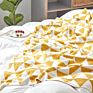 Nordic Cotton Knitted Geometric Pattern Modern Popular Blanket for Sofa Decoration