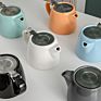Nordic Style Ceramic Tea Pot Stainless Coffee Strainer English Coffee Pot with Stainless Steel Lid