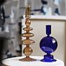 Nordic Style Romantic Colored Candle Holder Glass for Wedding Decorations Candlestick