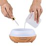 on 500Ml 4 Timer 7 Ambient Light Settings Ultimate Wood Humidifier Usb Eu Us Plug Diffuser