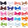 One Piece Grosgrain Ribbon Bow Hairpin Girl's Hair Bows Boutique Solid Hair Clip Handmade Bowknot Clip for Kids Hair Accessories