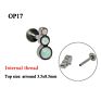 Opal Labret Stud Cz Gem Earring Ear Tragus Cartilage G23 Titanium & Surgical Steel Flat Bar Threaded Body Piercing Jewelry