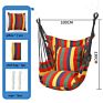 Outdoor Activities Use Canvas Colorful Stripe Hammock Chair Swing Cushion Hanging Hammock Chair