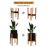 Outdoor Porcelain Planter Mid Century Large Luxury Marble Ceramic Flower Pots with Iron Stand and Drainage Hole