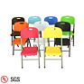 Outdoor Portable Camp Picnic Bbq Plastic Beach Blue Metal Folding Chair for Events