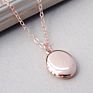 Oval Shape Blank Locket Pendant Necklace Photo Frame Chain Necklace Heart Locket Stainless Steel Wedding Jewelry Joyas Plata
