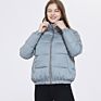 Oversized Coats Stand Neck Zipper Thick Warm Jacket Women Bubble Coat