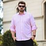 Oversized Long Sleeve Dress Shirts for Men White Blue Black Pink Shirt Office Business Formal plus Size Men Shirt