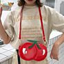 Oxgift Pu Shoulder Mini Girls Handbags Cherry Hand Bag