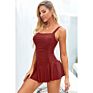 Padded Push up One Piece Swimwear Dress Women One Piece Swimsuit