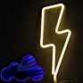 Party Decor Lightning Bolt Neon Led Battery Table Neon Light Sign Powered Luminous Signs Art Light for Girls Gift Decorative Neon Sign Light Night