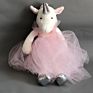 Peluche Unicorn Toy with Crown Plush Unicorn Toys for Vanlentine's Day Gift Toy