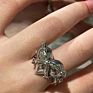 Personalized Couple Ring Vintage Open Ring Creative Thorns Heart Ring for Women and Men