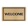 Personalized Designs Funny Cute Door Mat Black and White Brown Long Luxury Modern Doormat